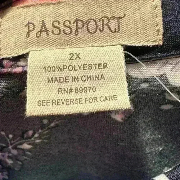 Passport women’s 2x blouse with wide sleeve’s NWT - Picture 5 of 5